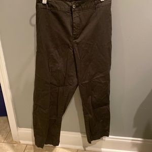Kut from the Kloth Crop Pants Olive Green Size 22